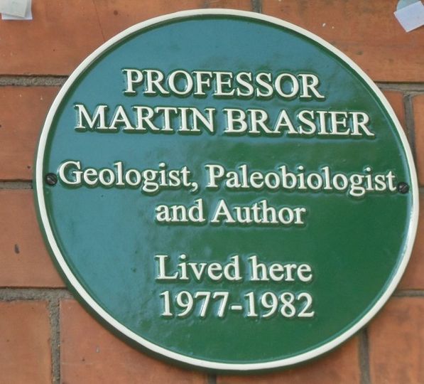 Martin Brasier plaque