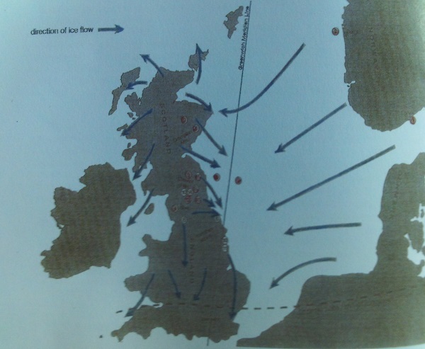 sources of erratic rocks in the Holderness area